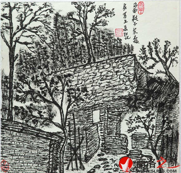 韃子梁石板房 岳紅記 作